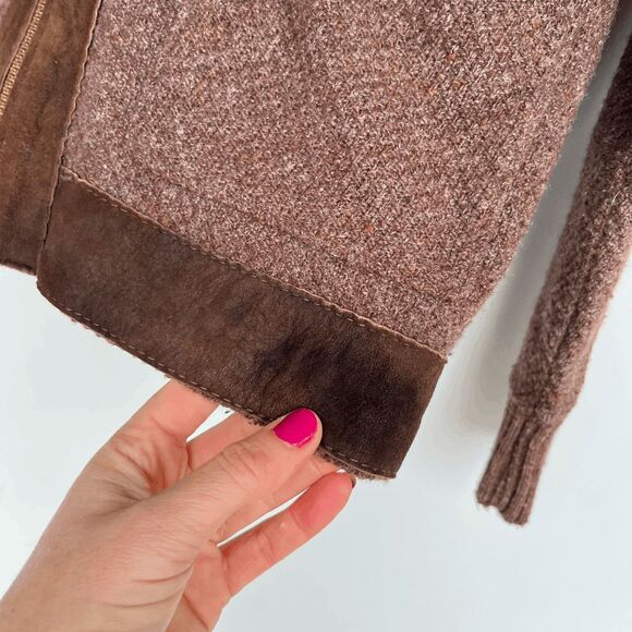 VTG 50s–60s Traverse Bay Woolens Suede Trim Zip Jacket TALON – M - Picture 7 of 10